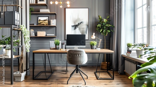 Home Office Decor Ideas Provide inspiration for decorating a home office with stylish and functional decor elements, such as motivational wall art, indoor plants, decorative desk accessories, and cozy