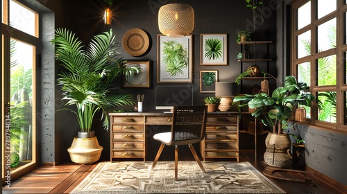 Home Office Decor Ideas Provide inspiration for decorating a home office with stylish and functional decor elements, such as motivational wall art, indoor plants, decorative desk accessories, and cozy