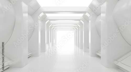 Abstract infinity door banner infinity stairs sculpture banner white geometric banner infinity door background infinity stairs sculpture background white geometric background