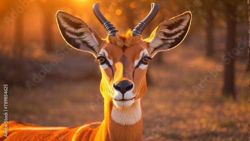 close up of a male impala