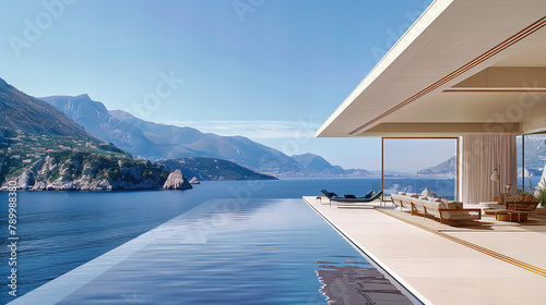 Idyllic Lake Como View with European Architecture, Tranquil Waters and Mountainous Backdrop, Italian Scenery