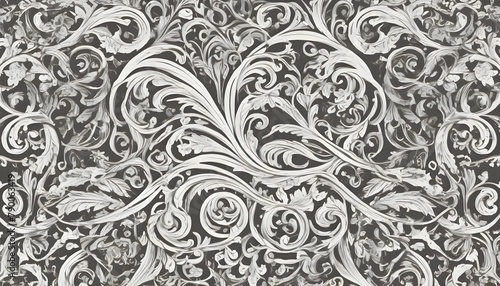 Scrollwork patterns with elegant curves and decora upscaled 10