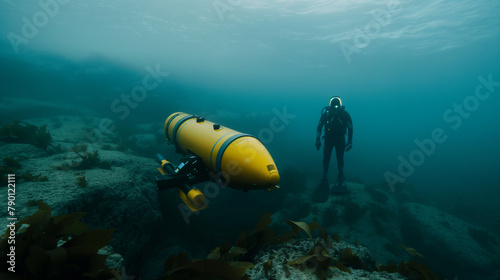 The engineer conducts field trials of an autonomous underwater vehicle (AUV), deploying advanced sensors and navigation algorithms in marine environments.