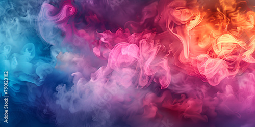 Dramatic smoke fog cloud contrasting high contrast Intense abstract Background illustration