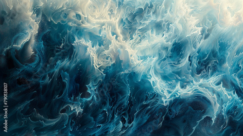 A canvas where the smoke mimics the waves of the ocean, the ebb and flow captured in frozen motion.