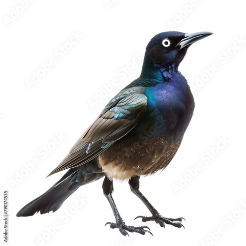 common grackle isolated on transparent background
