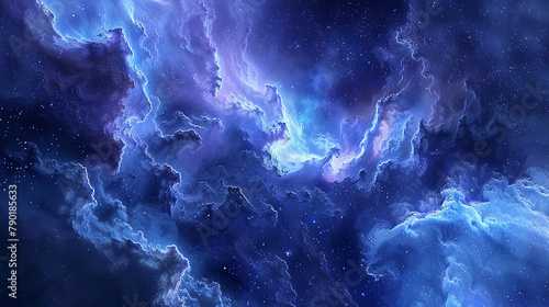 Upon a canvas of celestial indigo, a solitary plume of opalescent mist rises, its ethereal form evoking the boundless depths of the cosmos, where stars are born and galaxies collide.