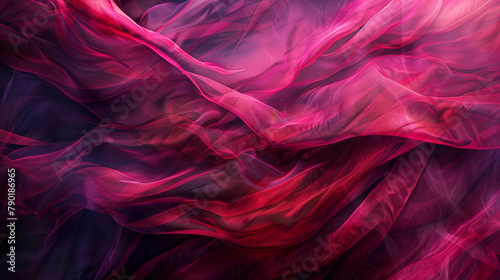Velvet crimson tendrils undulating in a mesmerizing ballet of colors and shadows