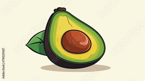 Avocado icon or logo isolated sign symbol vector il