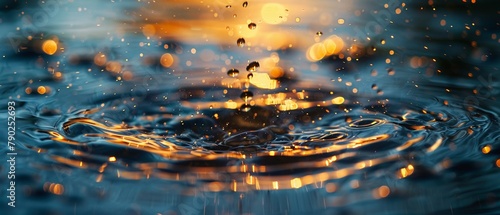 The play of light and shadow on the water droplets creates a mesmerizing and enchanting scene that is both calming and captivating 8K , high-resolution, ultra HD,up32K HD