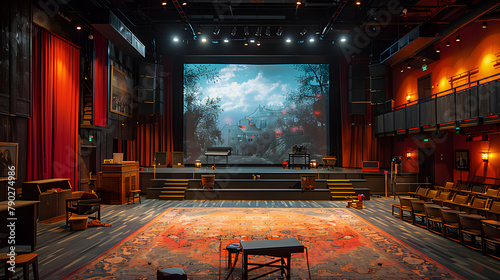 Dynamic Set Design: Community Theater's Holographic Stage