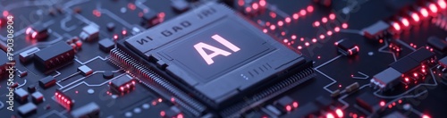 A chip with a built-in AI processor is a key component in today's smart devices that enable their intelligent functionality.