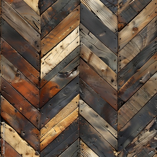 Floor wood parquet. Flooring wooden seamless pattern. Design laminate. Parquet rectangular tessellation. Floor tile parquetry plank. Hardwood tiles. Rectangles slabs brown background Generative ai