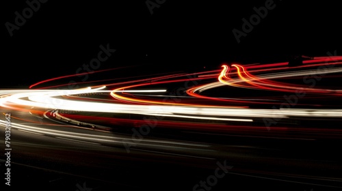 Light trail in tunnel 