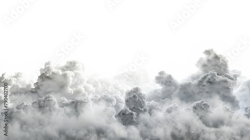 Fluffy steam cloudscape panoramic 