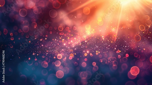 Abstract soft light radiance with lens flare background