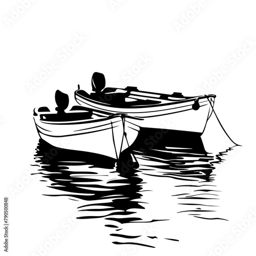 Anchored Boats