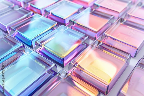 A background of transparent colorful cubes. An abstract background of transparent colorful cubes.