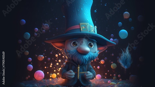 **A whimsical 3D character with a unique design and a touch of magic