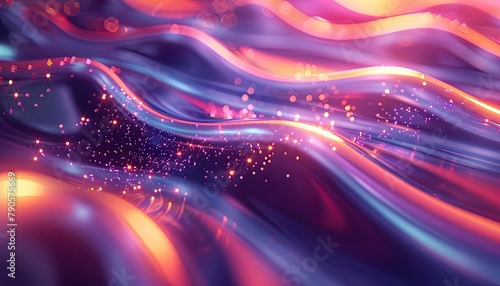 Bright futuristic backdrop with fluid motion