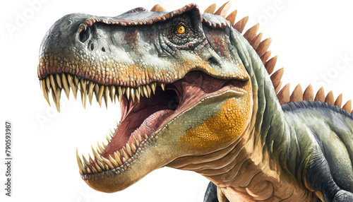 tyrannosaurus rex dinosaur isolated on transparent background, cutout png file