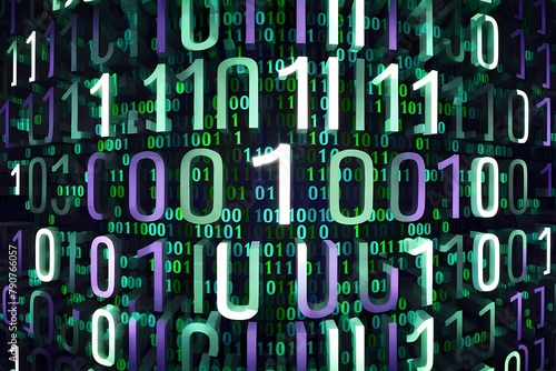 Digital binary code background