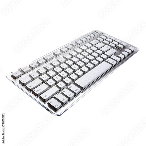 Amazing Keyboard Input device Isolated On White Background