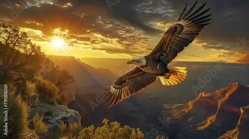 Freedom's Flight Over the Grand Canyon, generative ai