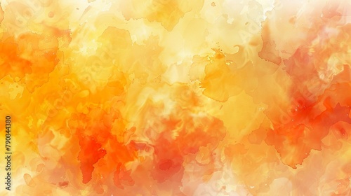 オレンジと黄色の水彩グラデ背景素材06