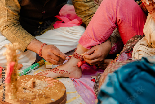 traditional Indian wedding puja ritual 