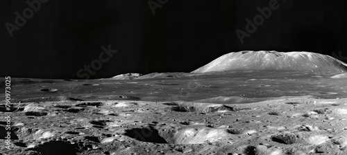 Moon surface lunar landscape