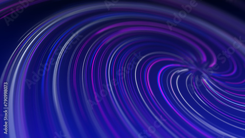 Purple, blue, white,, Abstract flat background design. A violet blue vortex of waves of light glowing in cosmic colors. Minimal circular rings for presentation, event, party text looping background.