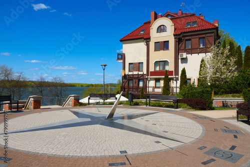 2023-04-30; beautiful sundial in the city Elk Poland