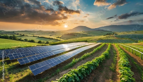 Agrivoltaics, a sustainable farming innovation, integrates solar panels with crops, allowing for simultaneous agricultural production and renewable energy generation on the same land
