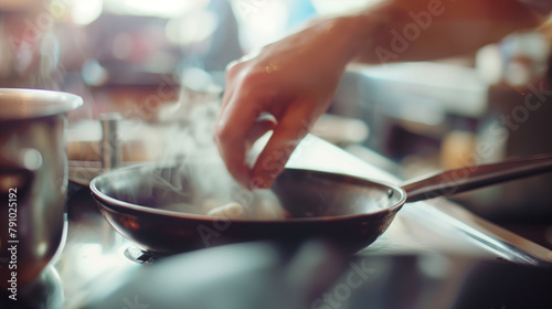 Cooking with Steam in Kitchen