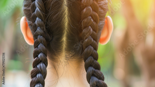 Perfectly Braided Hair Close-up
