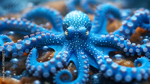 Blue-ringed octopus (Hapalochlaena maculosa) 