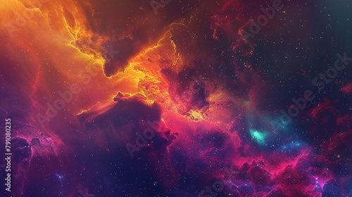 The vibrant, ethereal forms of a nebula as seen through a powerful telescope, a testament to the majesty of astronomy