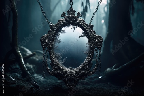 Cursed Mirror: Shoot jewelry with a mirror that reflects a cursed or ghostly image.