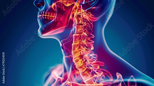 Neck pain due to an inflamed neck joint prosthesis banner