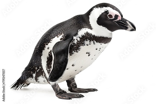 African Penguin isolated on white
