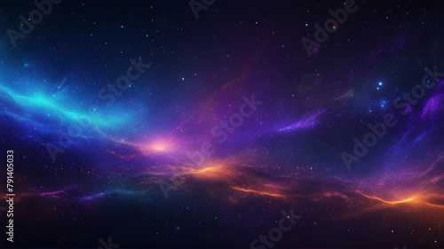 Colorful abstract space background, colorful universe background
