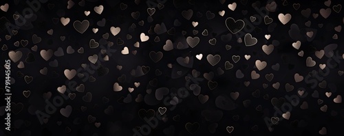 black hearts pattern scattered across the surface, creating an adorable and festive background for Valentine's Day or Mothers day on a Beige backdrop. The artwork is in the style of a traditional Chin