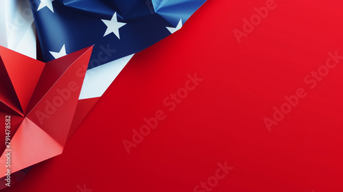 Independence day abstract background with elements of the American flag