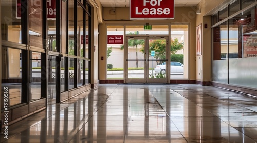 an empty retail space with a "For Lease" sign, reflecting a business loss or opportunity for new ventures