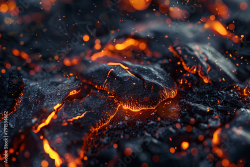 A close-up shot of a realistic fire icon, highlighting the intricate patterns and mesmerizing glow of the flames, creating a captivating visual experience on a clean background.