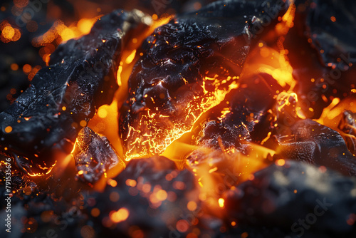 A close-up shot of a realistic fire icon, showcasing the intricate details and glowing intensity of the flames, casting a warm and inviting glow on a clean background.
