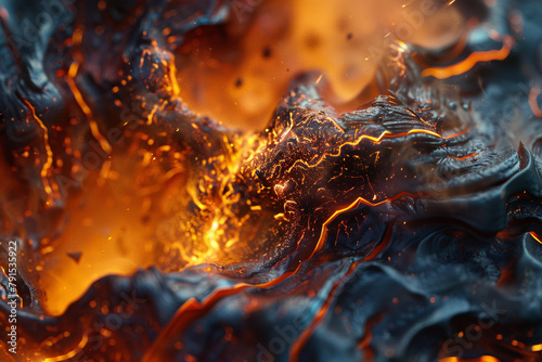 A close-up shot of a realistic fire icon, capturing the intricate patterns and mesmerizing glow of the flames against a neutral backdrop.