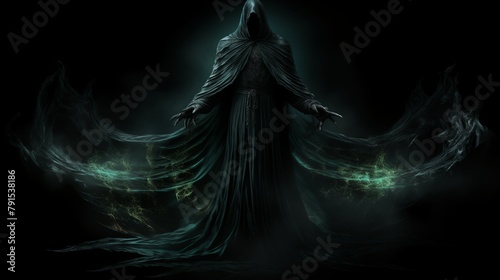 Illustration of a Wraith on a Black Background