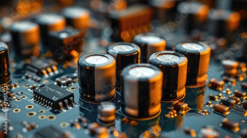 Detailed view of a power electronics project with visible heat sinks and capacitors